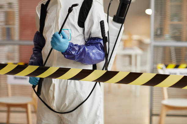 Professional Blood Cleanup technician working in Lakeville, MA